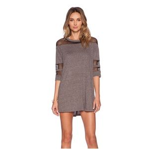 Revolve A Fine Line League mesh mini shirt dress